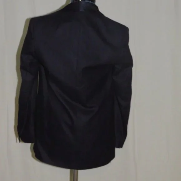Ralph Lauren Purple Label Women Dark Blue Shawl Collar Tuxedo Jacket 0 NWT